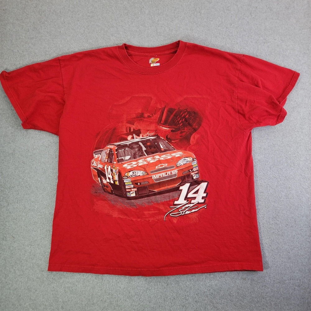 Tony Stewart Shirt Mens XL Red NASCAR Stewart Haas Racing Winner's Circle 14